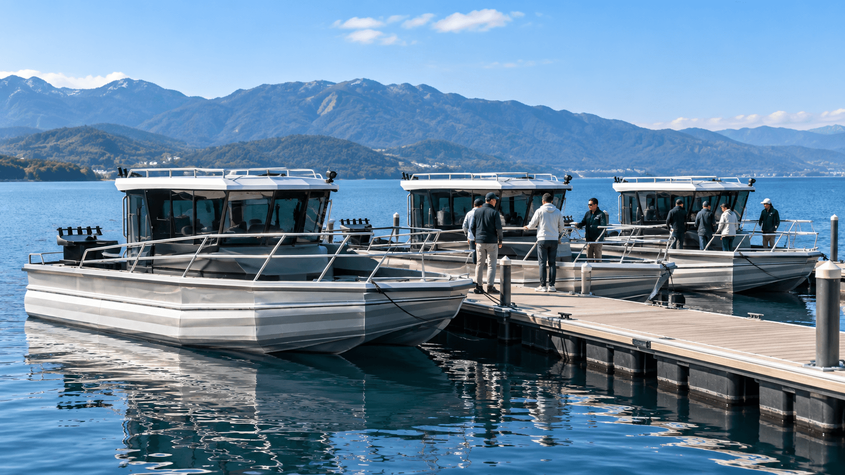 Three Custom Fishing Boats Delivered to Client in Yunnan